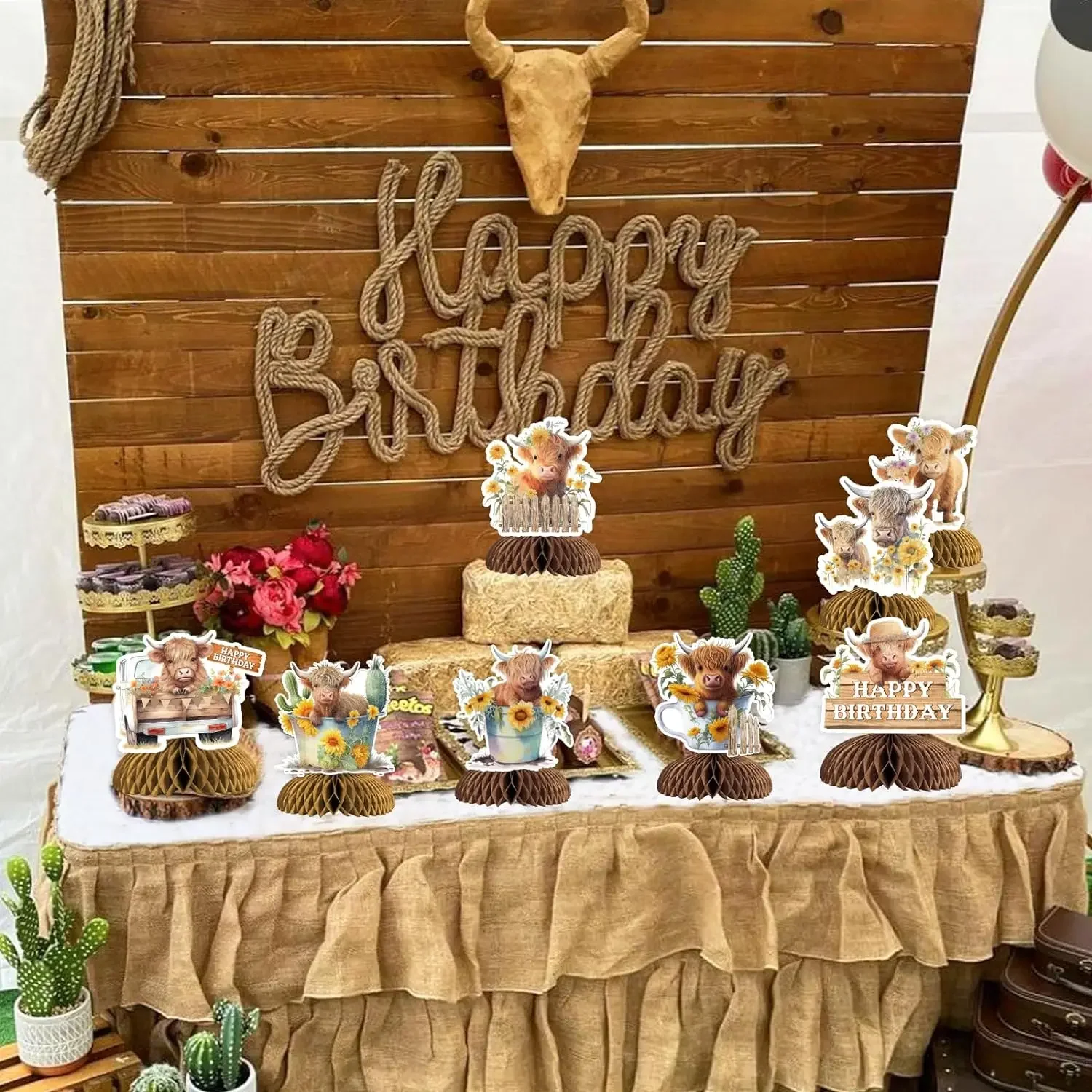 Cowboy Baby Shower Centerpiece Sticks Little Cowboy Baby