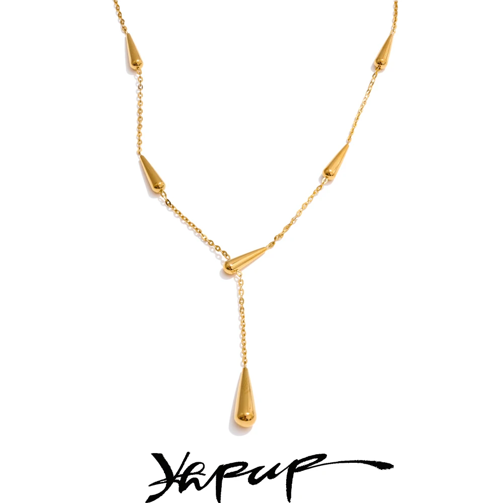 Yhpup Pendant Necklace Stainless Steel High Quality Fashion Trendy