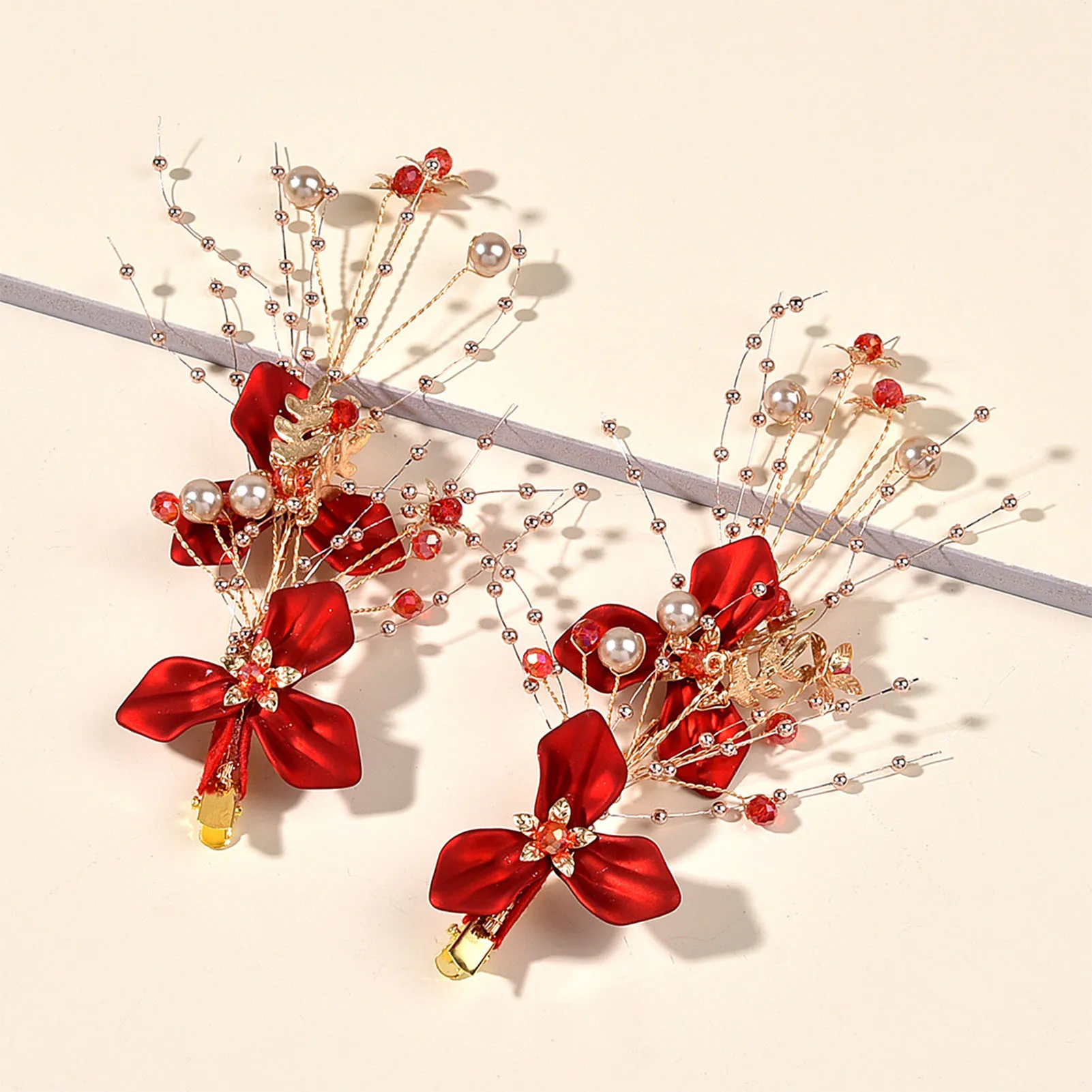Chinese Hairpins Bride Hair Clips Chinese wedding Hair Accessories Women Hair Accessory Hair Clip Hair Headdress Jewelry Accessories Bridal Headwear
