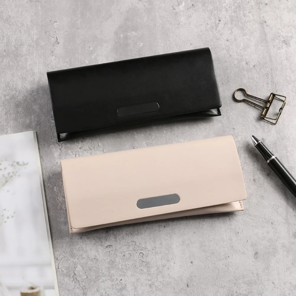 

Handmade Retro Leather Storage Box Glasses Case Myopia Case Glasses Bag