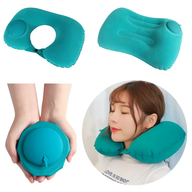 

Ergonomic Inflatable Pillow Massage Pillow for Camping Backpacking Travel Sleeping Neck Air Pillow Lumbar Pillow