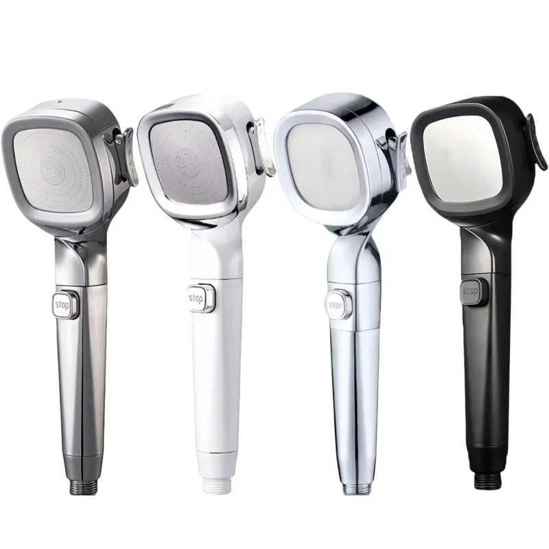 4 Modes Adjustable High Pressure Shower Head With Switch On Off Button Sprayer Water Saving Shower Nozzle Filter For Bathroom 2