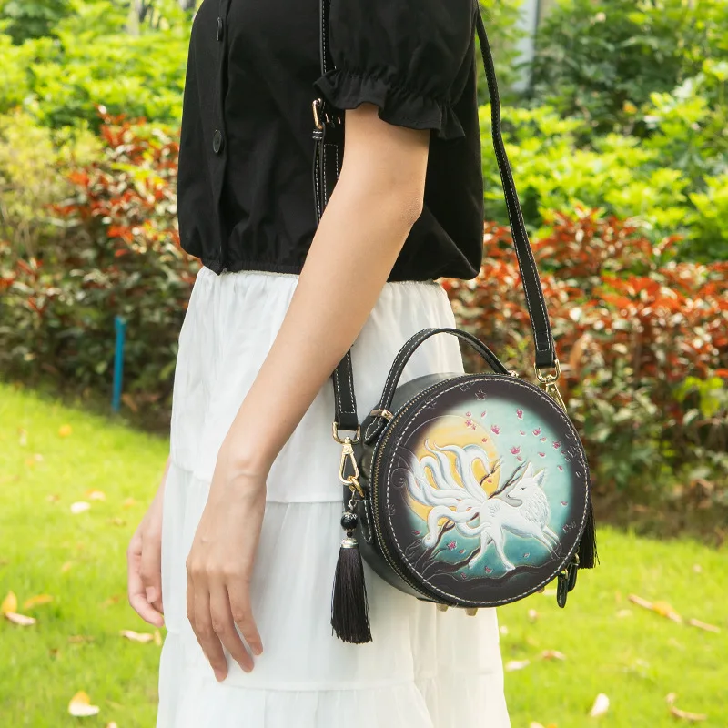 

Luxury Handbags for Women 2024 New Style Simple Fashionable Versatile Crossbody Bag Handmade Embossed Trendy Shoulder Bag