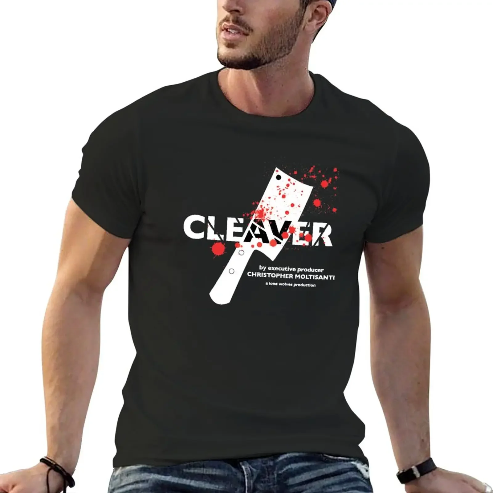 

Футболка сопраноса с надписью «Cleaver» для мальчиков, белая быстросохнущая Мужская футболка