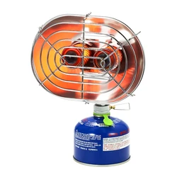 Portable Outdoor Double Head Infrared Heater with Protective Mesh - 1050W Safe Tent Heater (BRS-H22)