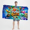 Game Cartoon Stumble-guys Bath Towel Microfiber Soft Water Absorbing Breathable For Girl Kids Decorative Cartoon Beach Towel 4