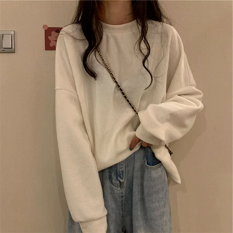 Women Autumn Sweatshirts Long Sleeve Pullover Tops