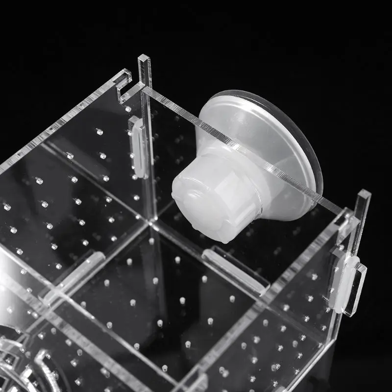 

Fish Breeding Box Clear Acrylic Fish Isolation Boxes Aquarium Hatchery Incubator with Suction Cup for Newborn Shrimp Dropship