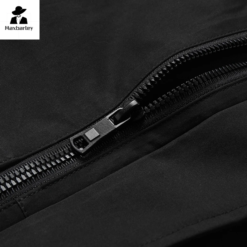 2024 New Autumn Jacket Men's high quality Classic Thin Solid Color Pocket Coat Business Casual Windbreaker Men's Brand Clothing