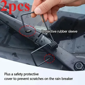 Molla di Pressione per Tergicristallo Auto 2 Pezzi, Kit Universale in Lega per Migliorare la Prestazione, Elimina Scricchiolii e Striature, Facile Installazione per Auto e Camion
