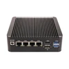 HUNSN Micro Firewall Appliance,Mini PC,PFSense,Mikrotik,OPNsense,N100,RS34,VPN,Router PC,4LAN,HDMI,DP,SIM Slot,Console,Type-C 1
