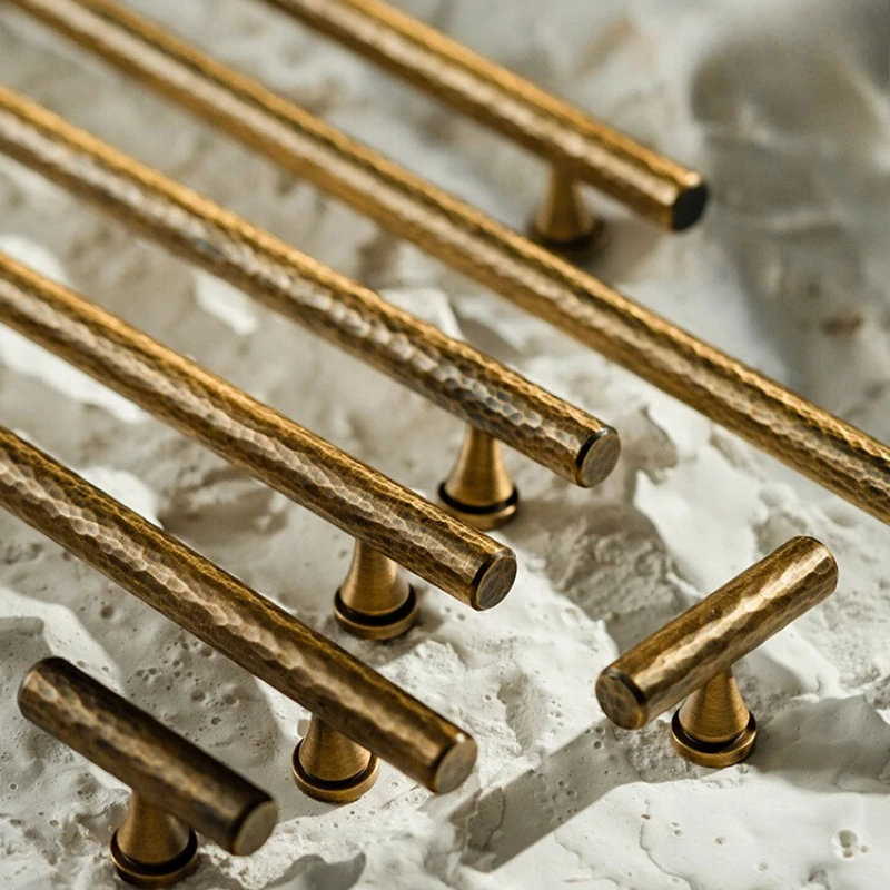 ฝรั่งเศสตอกทองเหลืองตู้จับหรูหรา High-end ตู้ทีวีจับ Antique Bronze ตู้เสื้อผ้าลิ้นชักจับ 1