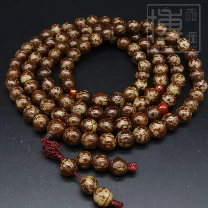 

Pure Natural Flower Root Bodhi Tree Root 108 Buddha Beads Chanting Bracelet Star Moon Prayer HandString Men and Women's Jewelry