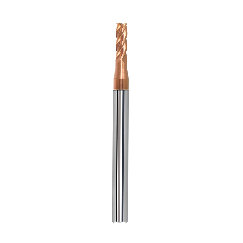 십진점 밀링 커터, 텅스텐 스틸 4 엣지 합금 엔드 밀, 강철용 CNC 절삭 공구, 55 도, 1.1-3.9mm