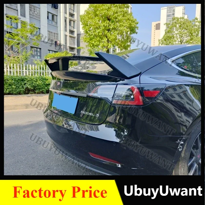 

Глянцевый черный задний спойлер для Tesla Model 3 2015-2023