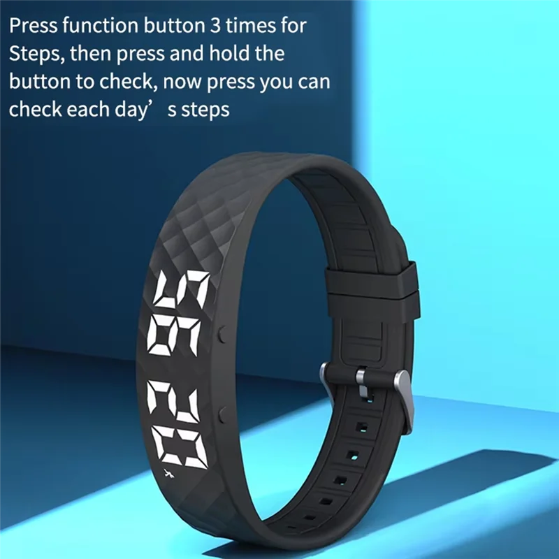 스마트 팔찌 LED 디지털 스마트 시계 스마트 밴드 러닝 만보계 모니터링 스마트 밴드 진동 알림