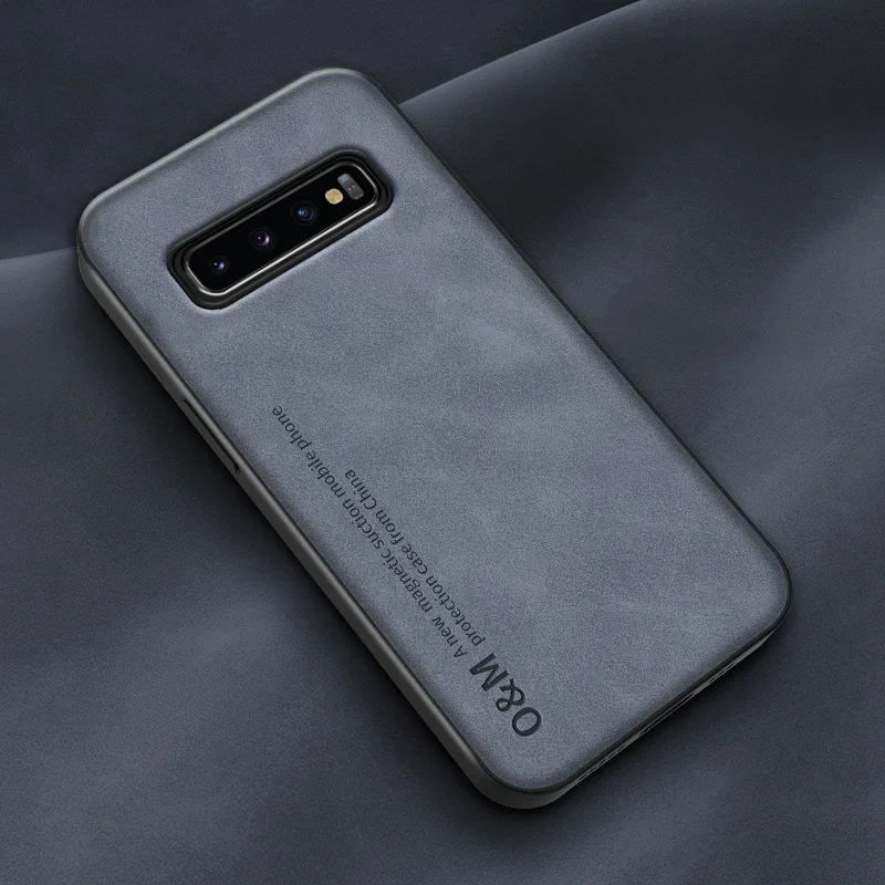 Deluxe Magnetic Leather Phone Case with Silicone Protection
