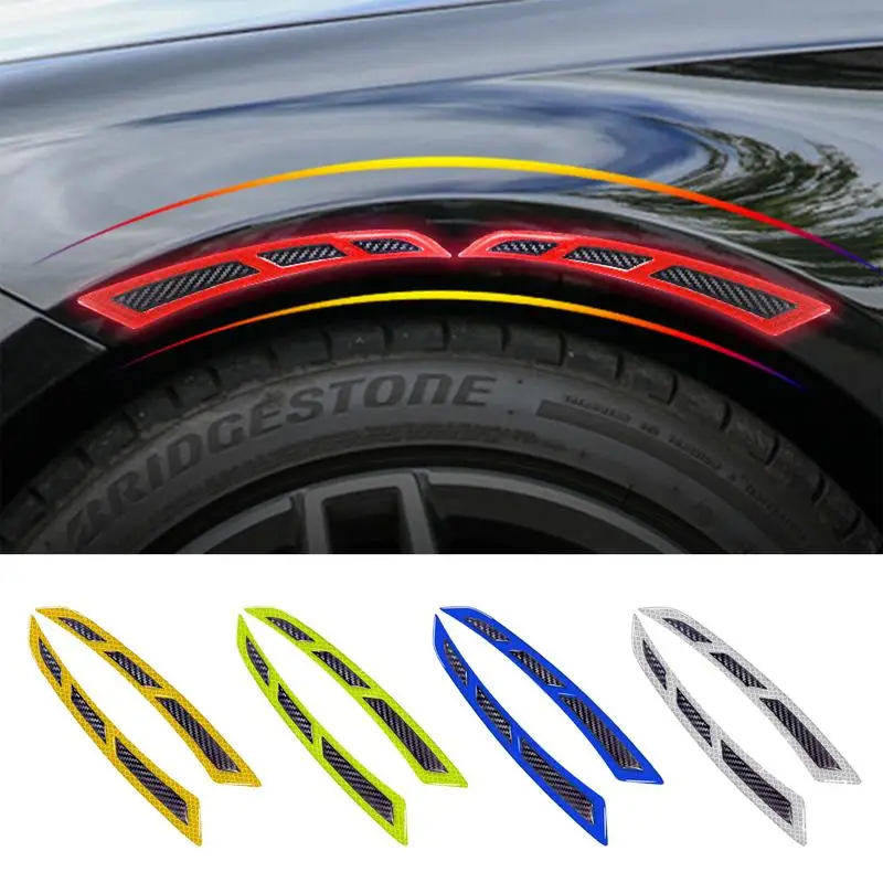 

2 шт., светоотражающие автомобильные наклейки для заднего крыла