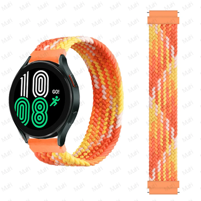 Braided Solo Loop Smartwatch Strap - 22mm/20mm Adjustable Bracelet