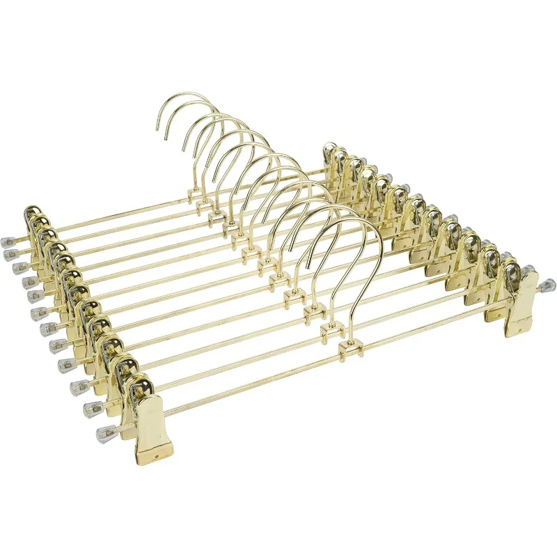 

30 шт./упаковка, золотистые металлические вешалки для брюк