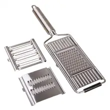  Shredder Cutter Stainless Steel Portable Manual Vegetable Slicer Easy Clean Grater With Handle Multi Purpose Home Kitchen Tool 