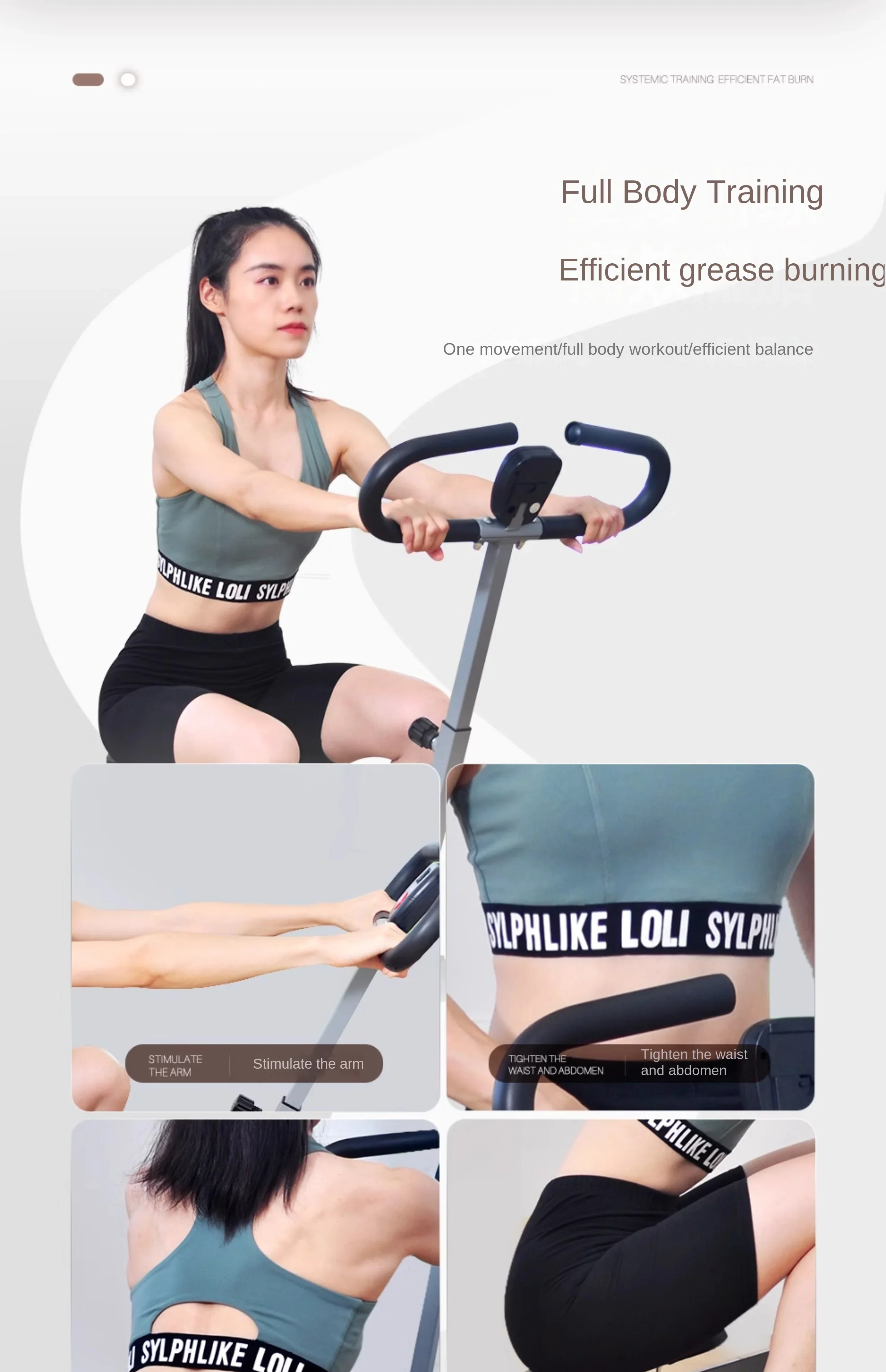 Horse riding machine Exercise equipment Home riding machine Foldable, efficient fitness, thin belly does not occupy an area