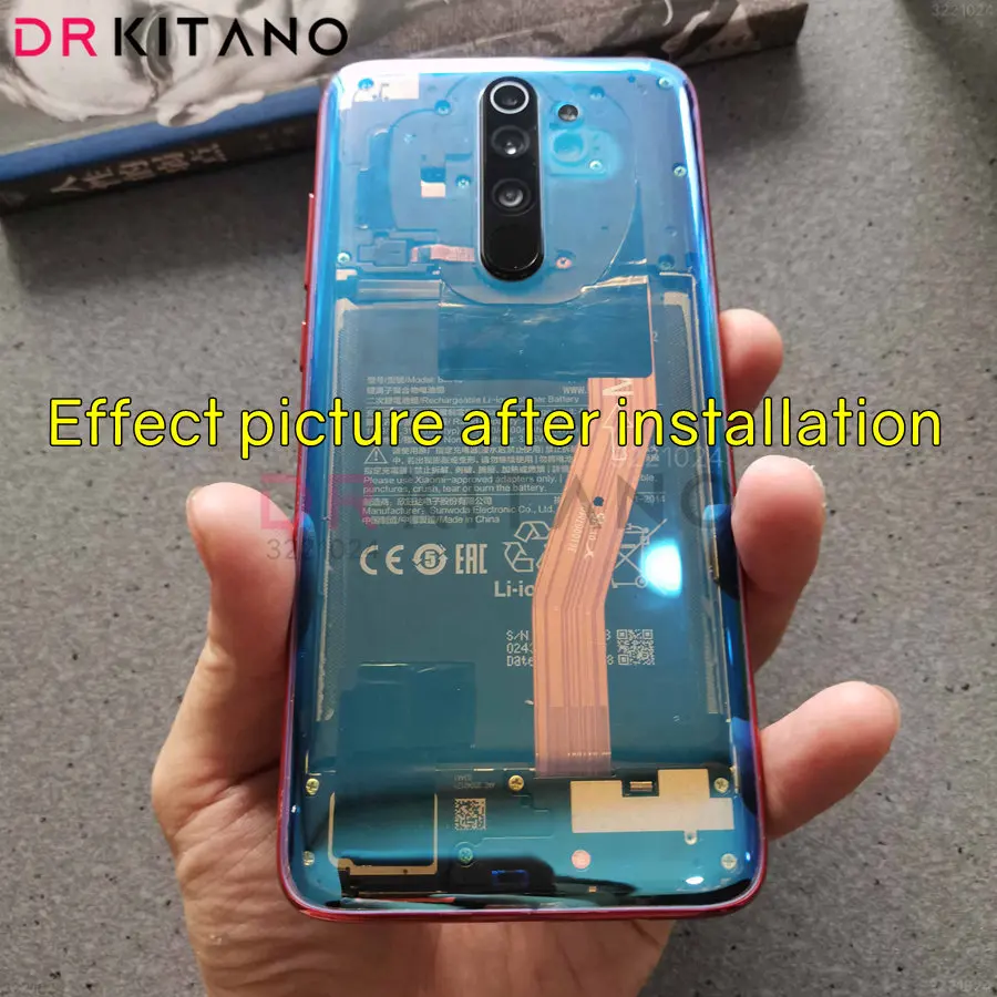 Pro Redmi Note Frameless Back Cover Transparent Clear Glass For