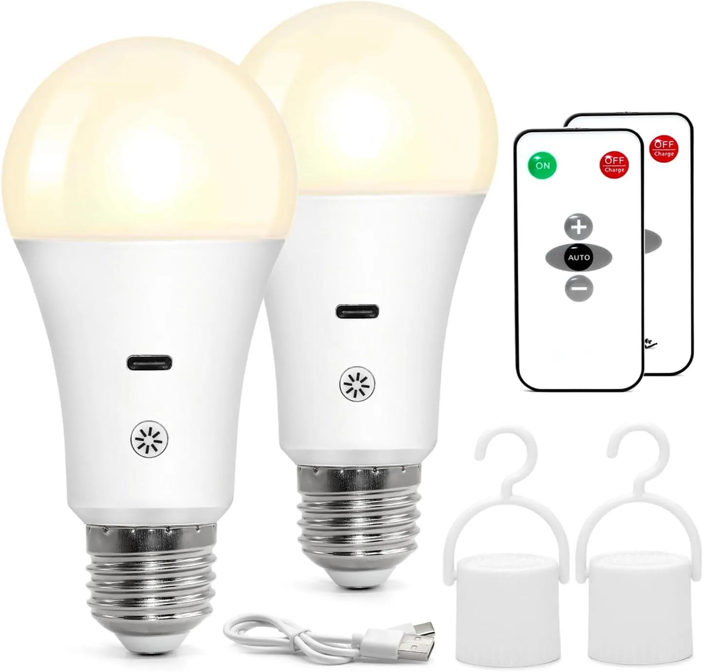 Remote-control-rechargeable-light-bulb-Battery-powered-standby ...