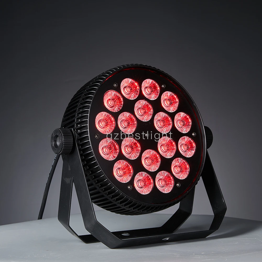 

cast aluminum new led par 18x18w rgbwa uv 6in1 led par light theater stage lighting dj stage professional lighting