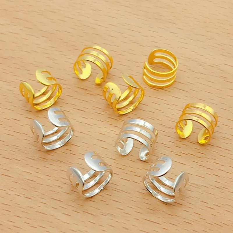 38pcs Dreadlock Perline Regolabili, Clip a Spirale, Perline per Dreadlocks, Per Treccia Uomo e Donna (Argento