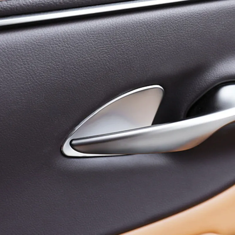 

TAJAIN Car Inner Door Bowl Handle Sequins Sticker Covers For Lexus ES200260300H 18-22 4Pcs Stainless Steel Moulding Accessories