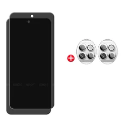 6 - in - 1 Anti - Spy Privacy Tempered Glass Screen Protector for Honor Win (2 Glass and 2 Lens)