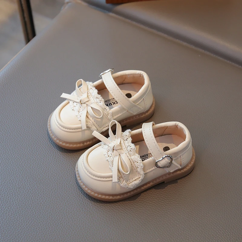 Girls Leather Shoes Korean Style Soft Bottom Anti Slip