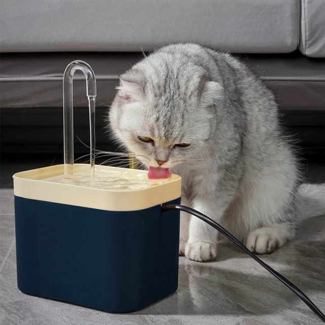 Dispenser di acqua per animali domestici da 1,5 litri con filtro a  ricircolo di circolazione automatica fontana di acqua per animali domestici  bevitore muto elettrico per gatti - AliExpress