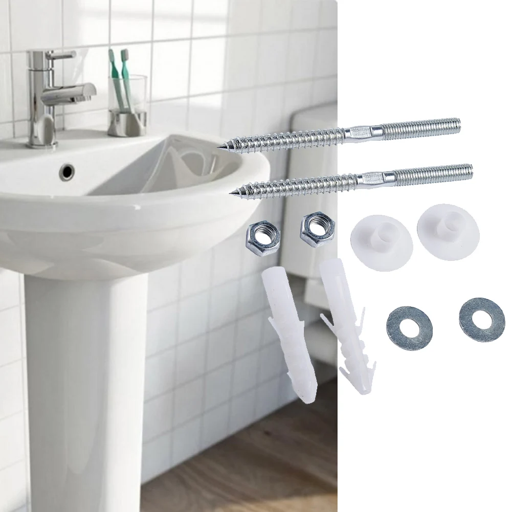 

Simple and Efficient Stainless Steel Screw Bolt Kit for Quick For Wall Mount Basin Sink Installation Bathroom Hardware