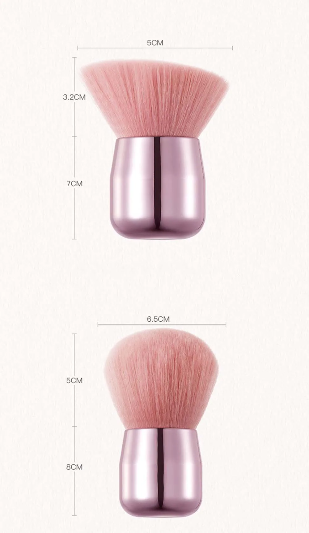 CALIYI Mini Fluffy Loose Powder Blush Brush Set Image 7