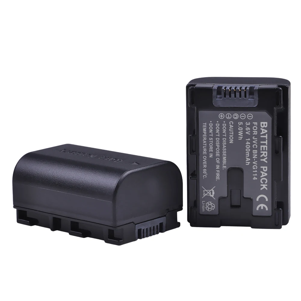 1400mAh BN-VG114 VG114 Battery for JVC GZ-HM445 GZ-HD500 GZ-HM35