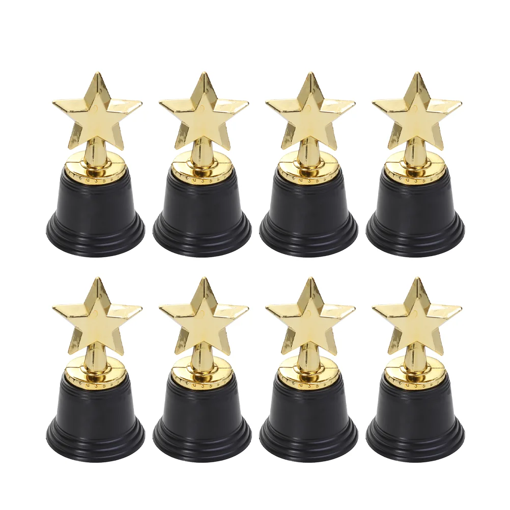 

8 PCS Kids Award Trophy Star Party Plastic Trophies The Medal Ceremony Golden Child Cup