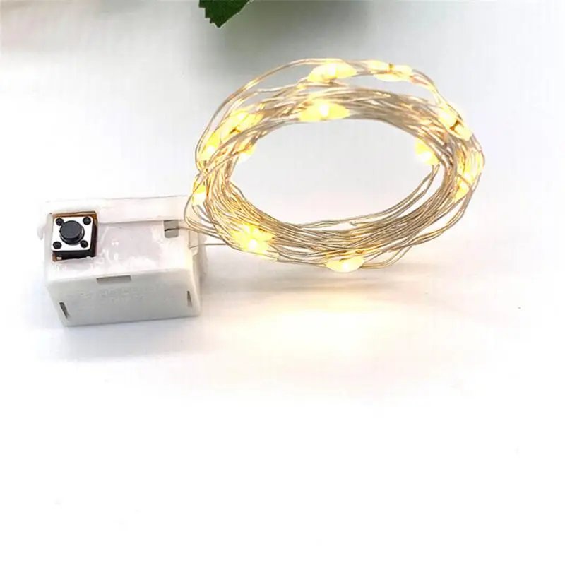Fairy Lights String Button Battery Light Home Decor Living Bedroom Garden Christmas Wedding New Year Ornament Garland