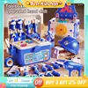 Children Toolbox Simulation Electric Drill Screw Removal 3 IN 1 Repair Tool Table Engineer Play House Education Assembly Kid Toy 1