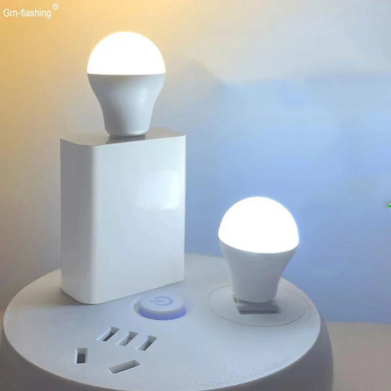 

1W USB Port Night Light Mini LED Light Bulb for Power Bank Power Bank Student Reading Night Lamp LED Ambient Light Decor Car