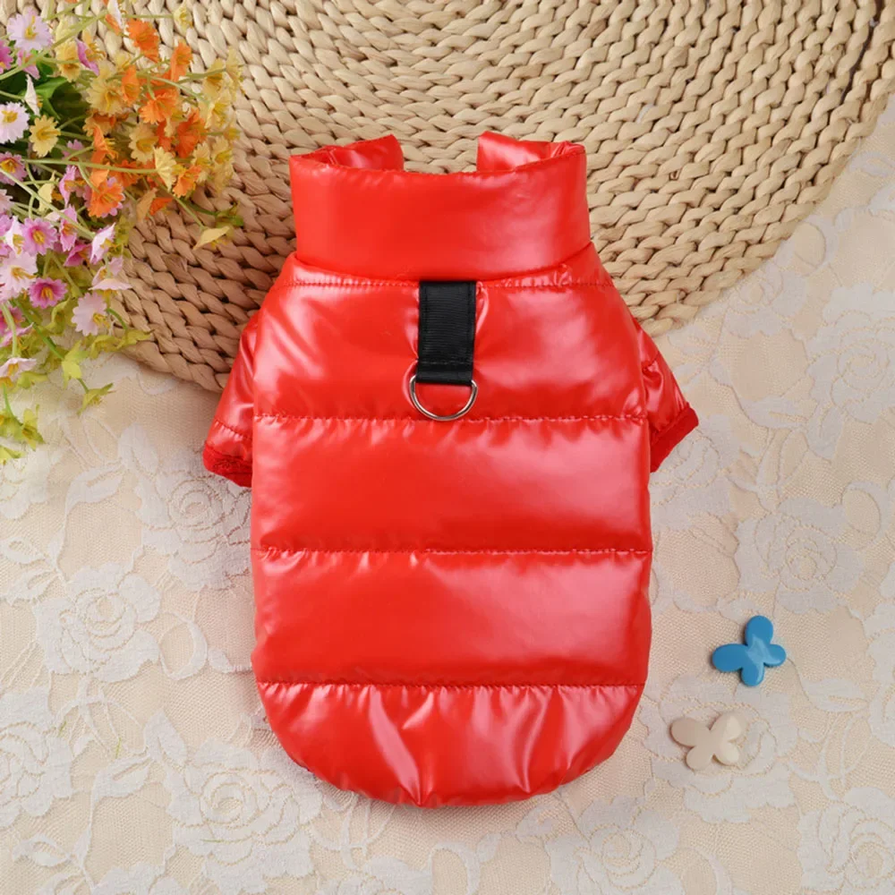 Puppy Pet Dog Clothes Outdoor Windproof Waterproof Leather Dog