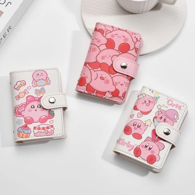 Cute Star Kirby Borsa Portafoglio Card Bag Sanrio Cartoon Anime Cinnamoroll Grande Capacità Multi Card Wallet Card Storage Accessorio