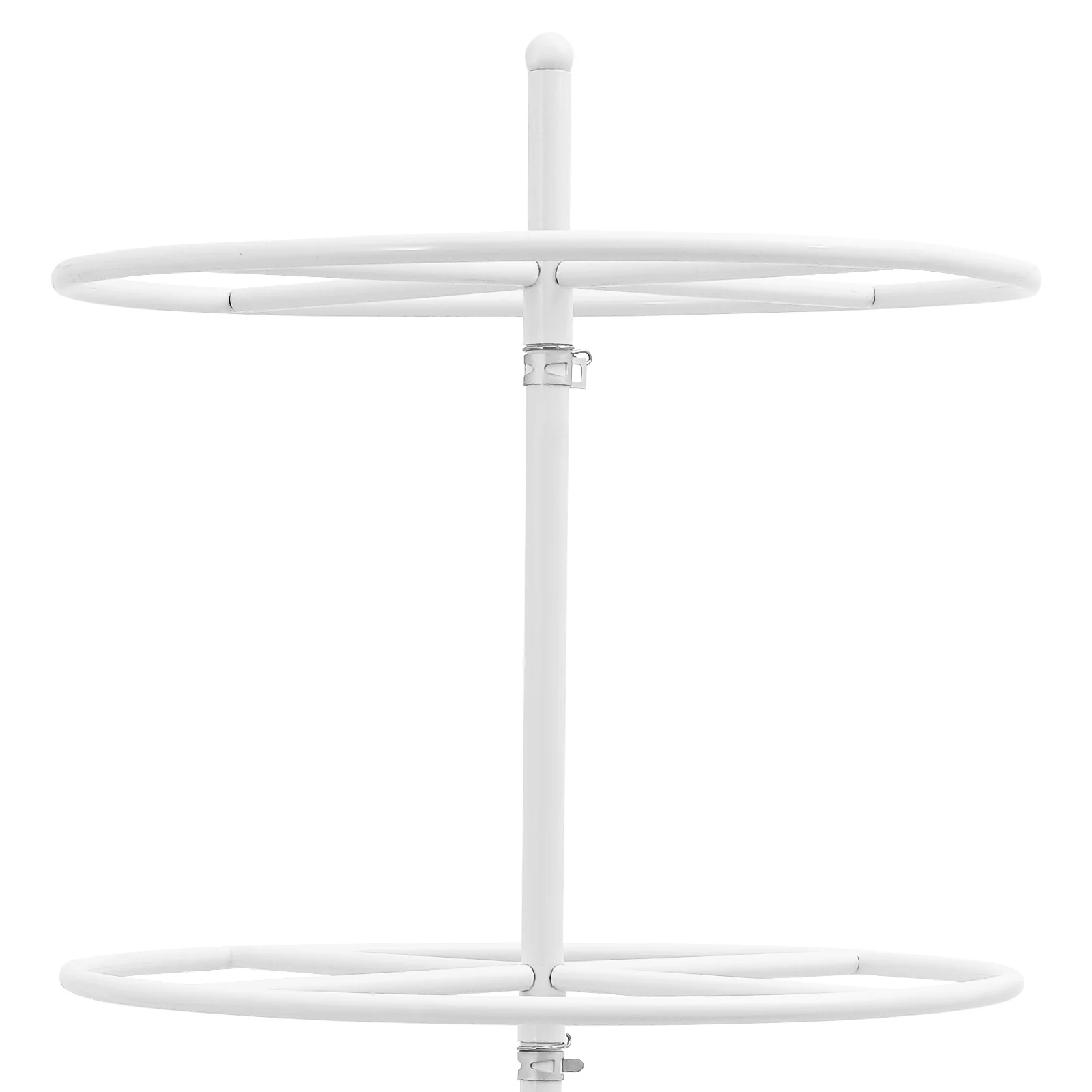 4-stufiges, verstellbares, drehbares rundes Präsentationsregal 360 ° Drehbare Regalständer aus Eisen für Schmuck, Socken und kommerzielle Kleiderständer – Detail 19