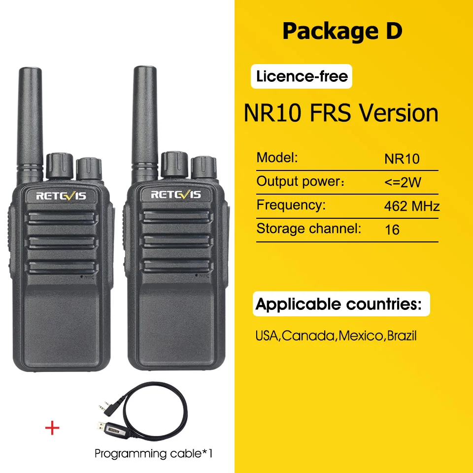 Retevis NR610 Walkie Talkie AI Noise Reduction Two-way Radio Station Type-C  Charger Portable Walkie-talkies for KTV Factory - AliExpress