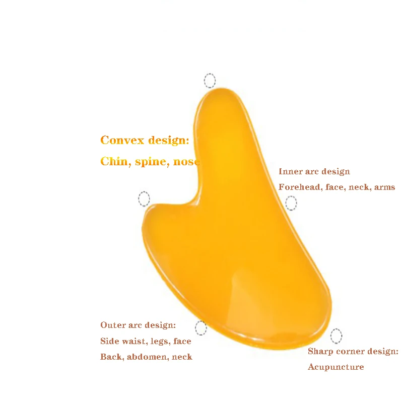 Guasha Massage for Face Resin Beeswax Gua Sha Imitation Jade Board Acupoint Eye Care SPA Massager Tool massage visage