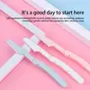 Safe Folding Ladies Face Shaver Eyebrow Trimmer Blade Anti-Scratch Razor Makeup Tools Eyebrow Trimmer Face Razor for Women 2