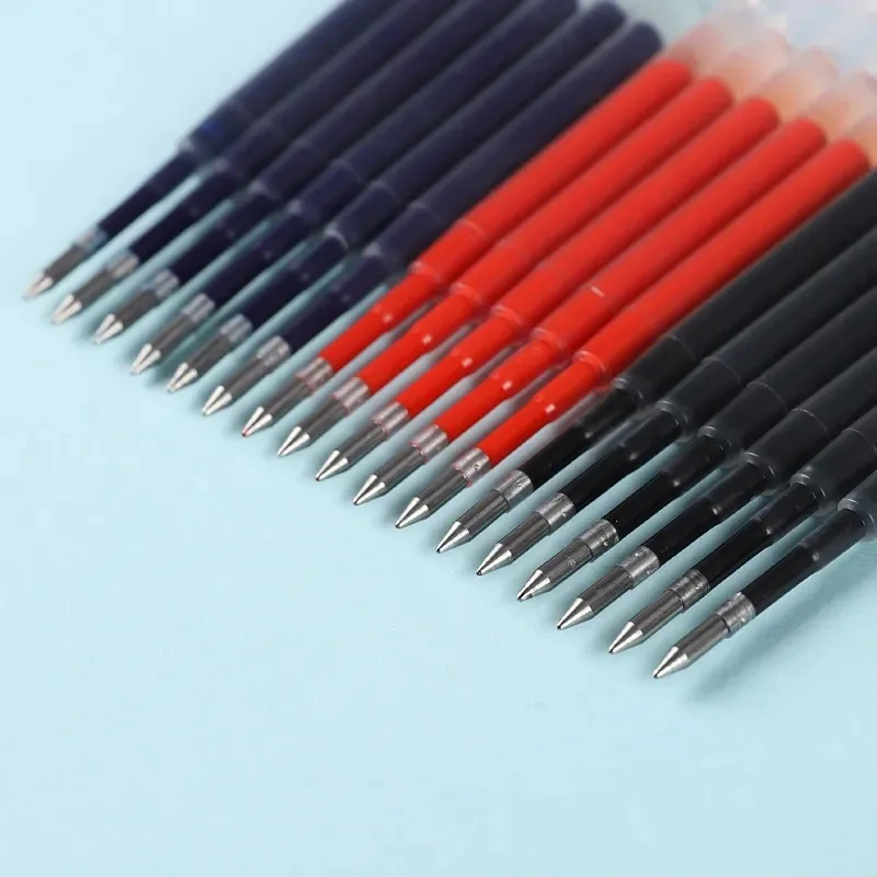 10 packs of 424 ink 0.5mm neutral pen core 99mm blue black red G2 ballpoint pen replaceable core for writing office stationery 3