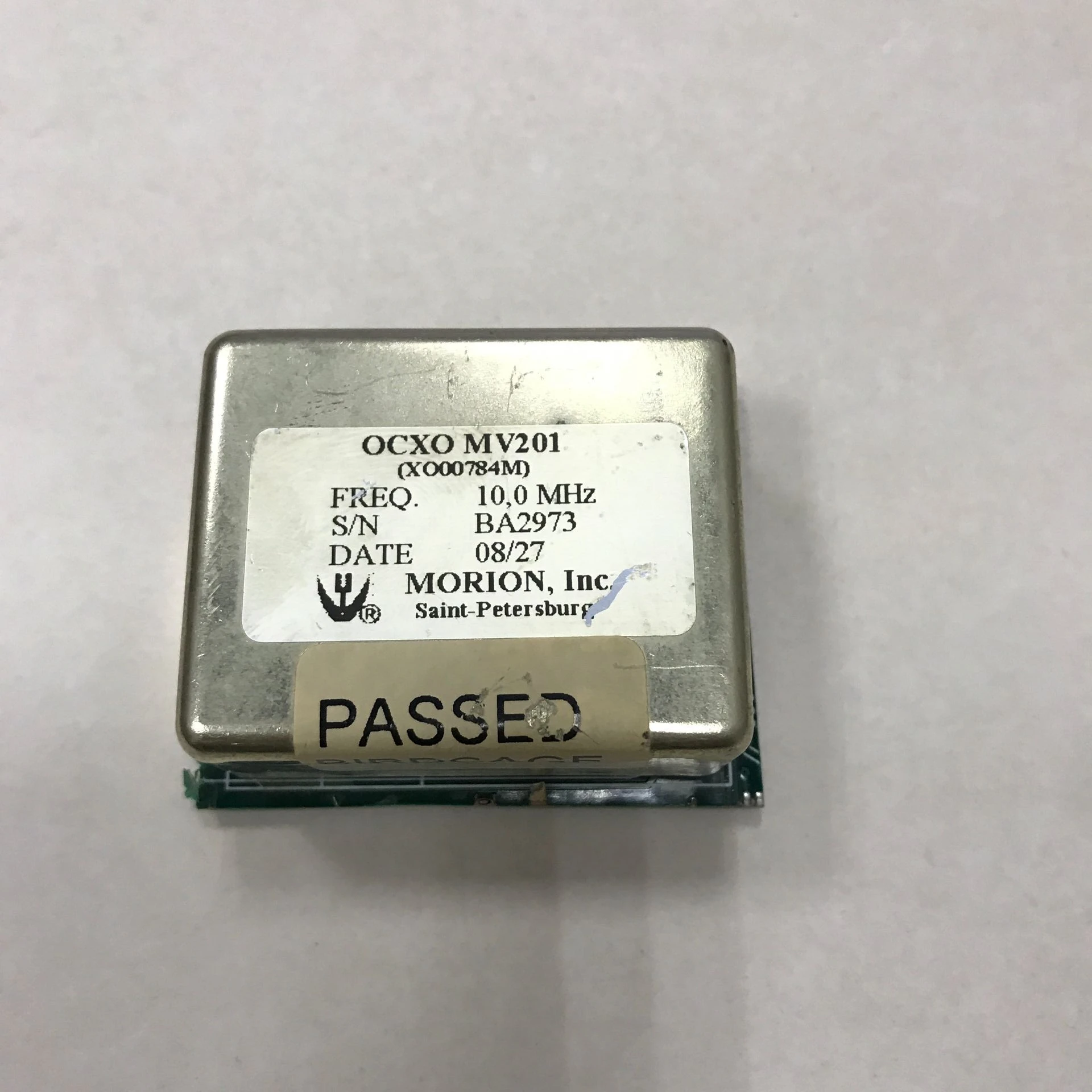 

1pc uesd Morion OCXO MV62 10MHz 12V OCXO High Stability Low Temperature Drift Low Noise Constant Temperature Crystal Oscillator