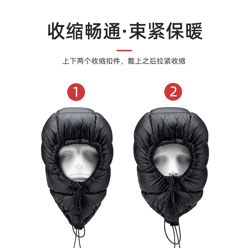 Naturehike2025 Duck Down Hat Outdoor Hiking Caps Hat Goose Down Camping Ultralight Sleeping Bag Accessries Cold Winter Keep Warm